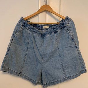 Women's Madewell Denim Easy Pull-On Shorts - XL